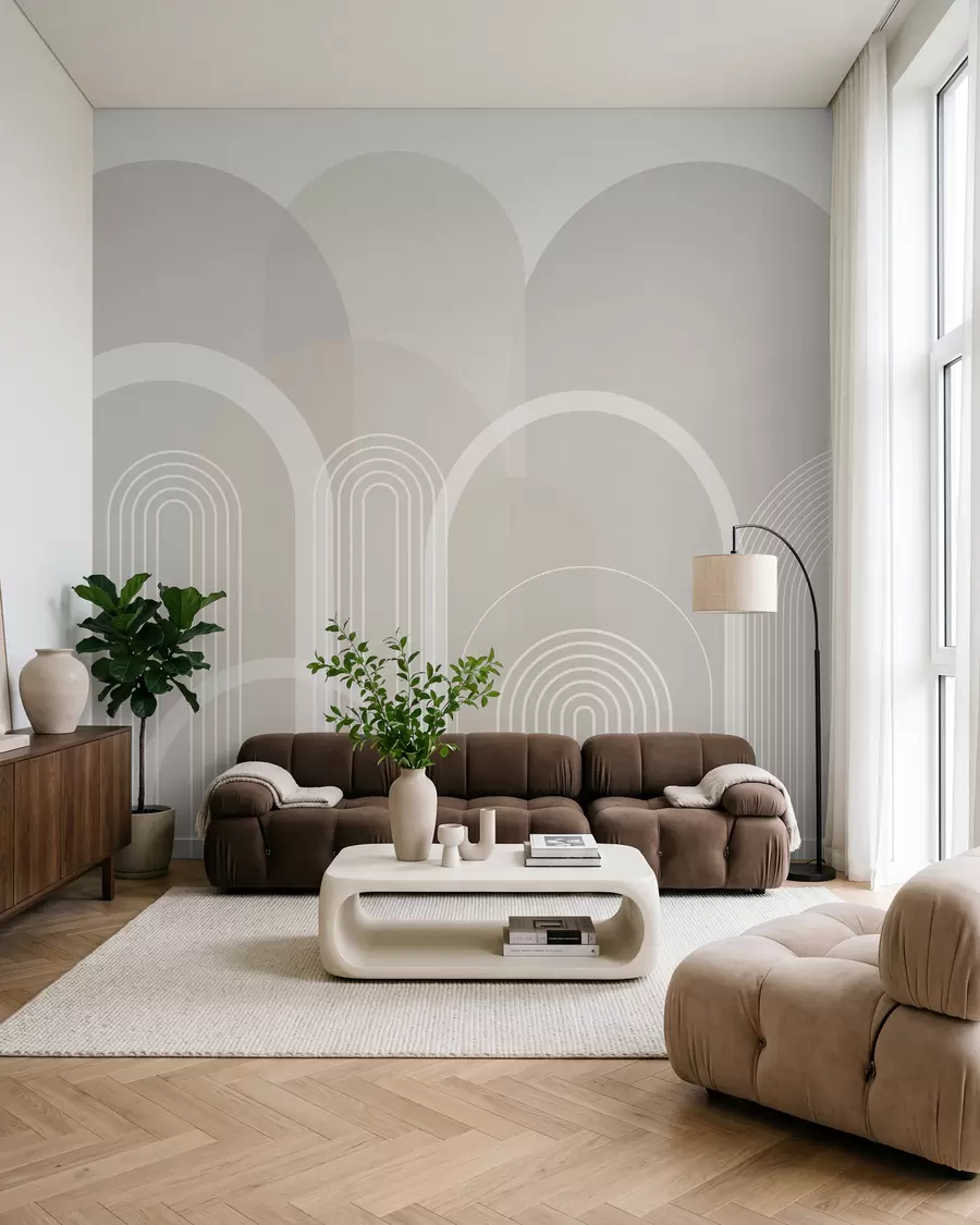 Fototapet Geometrické oblouky boho w02935v1