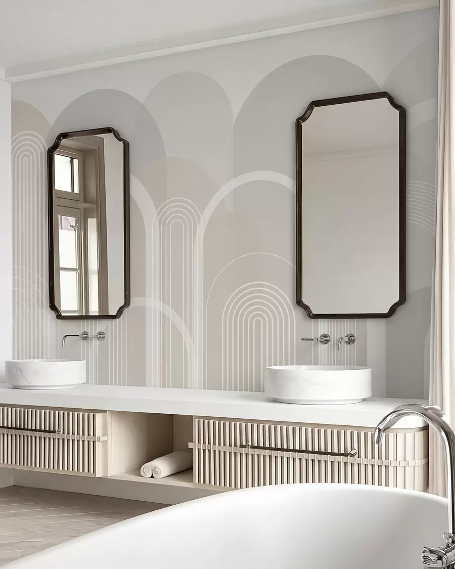 Fototapet Geometrické oblouky boho w02935v1