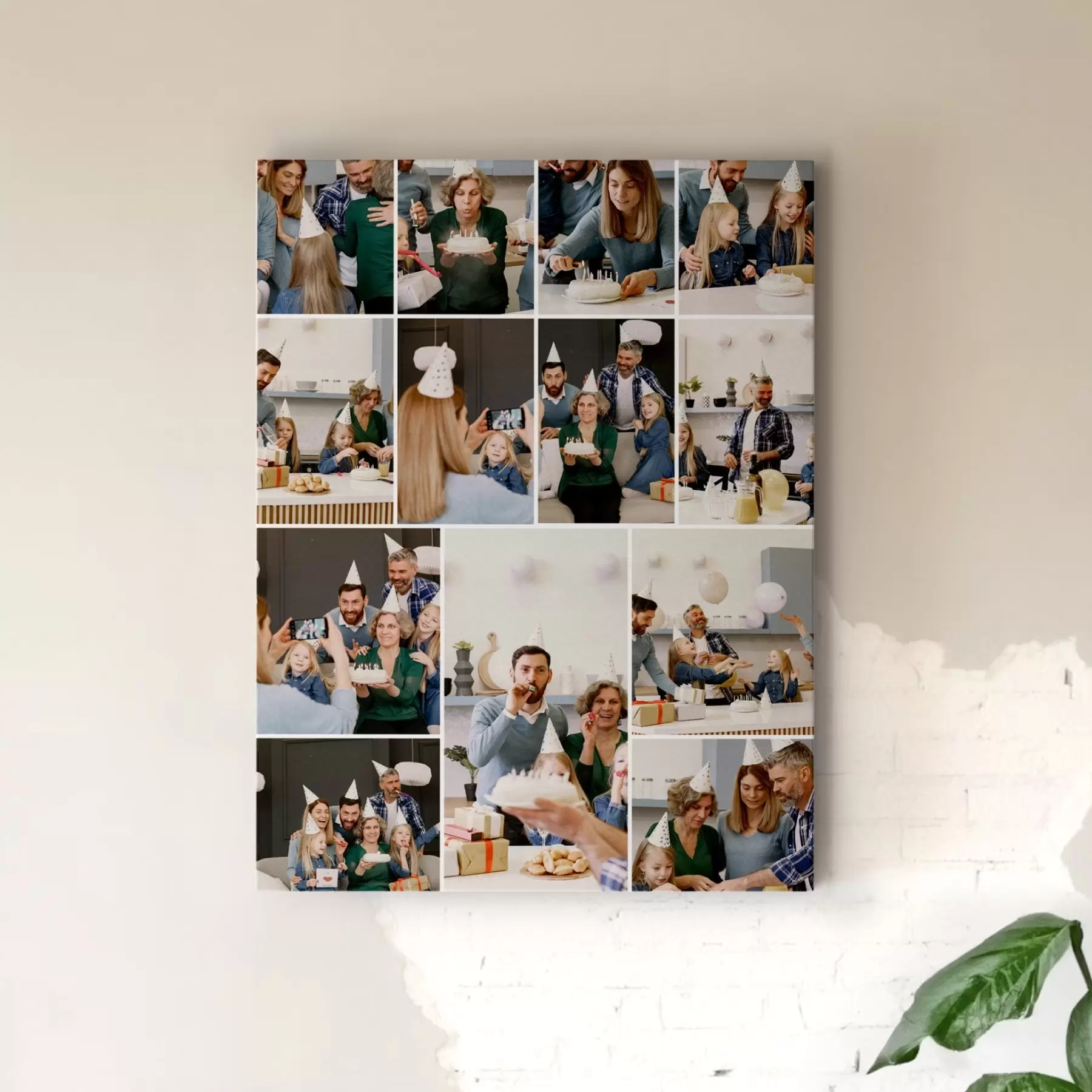 Obraz Unikátní fotokoláž na plátno z vašich fotografií Č. s42742