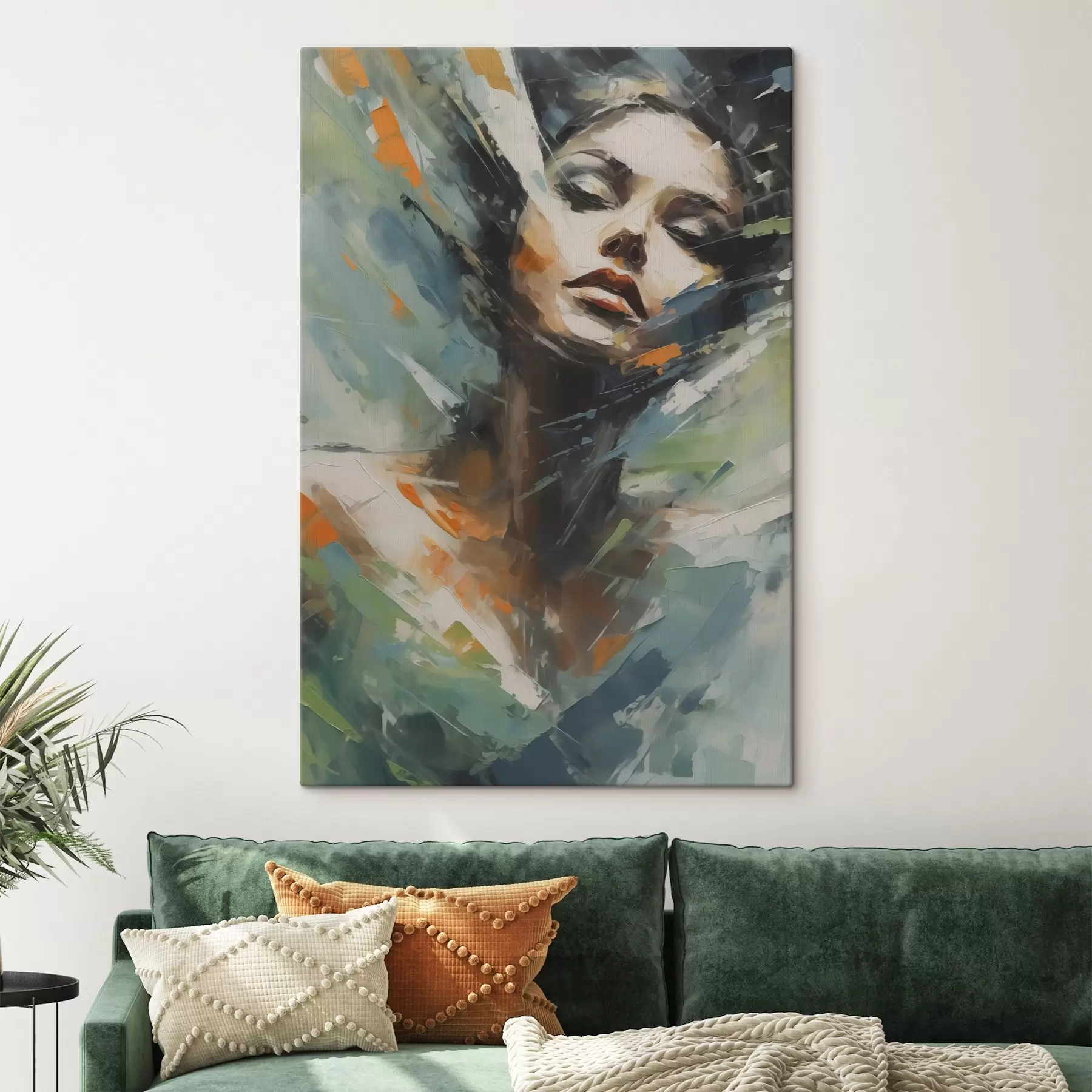 Obraz Dívka napodobující abstraktní malbu Č. s42751