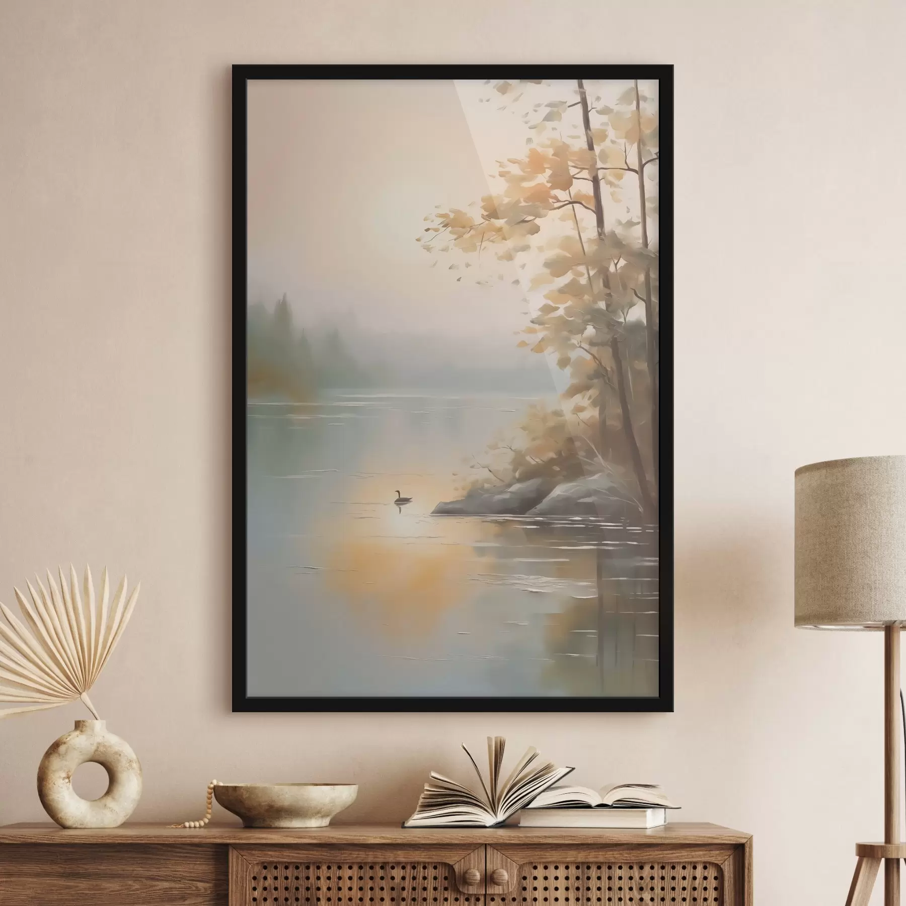 Fototapet Strom u rybníka f42757