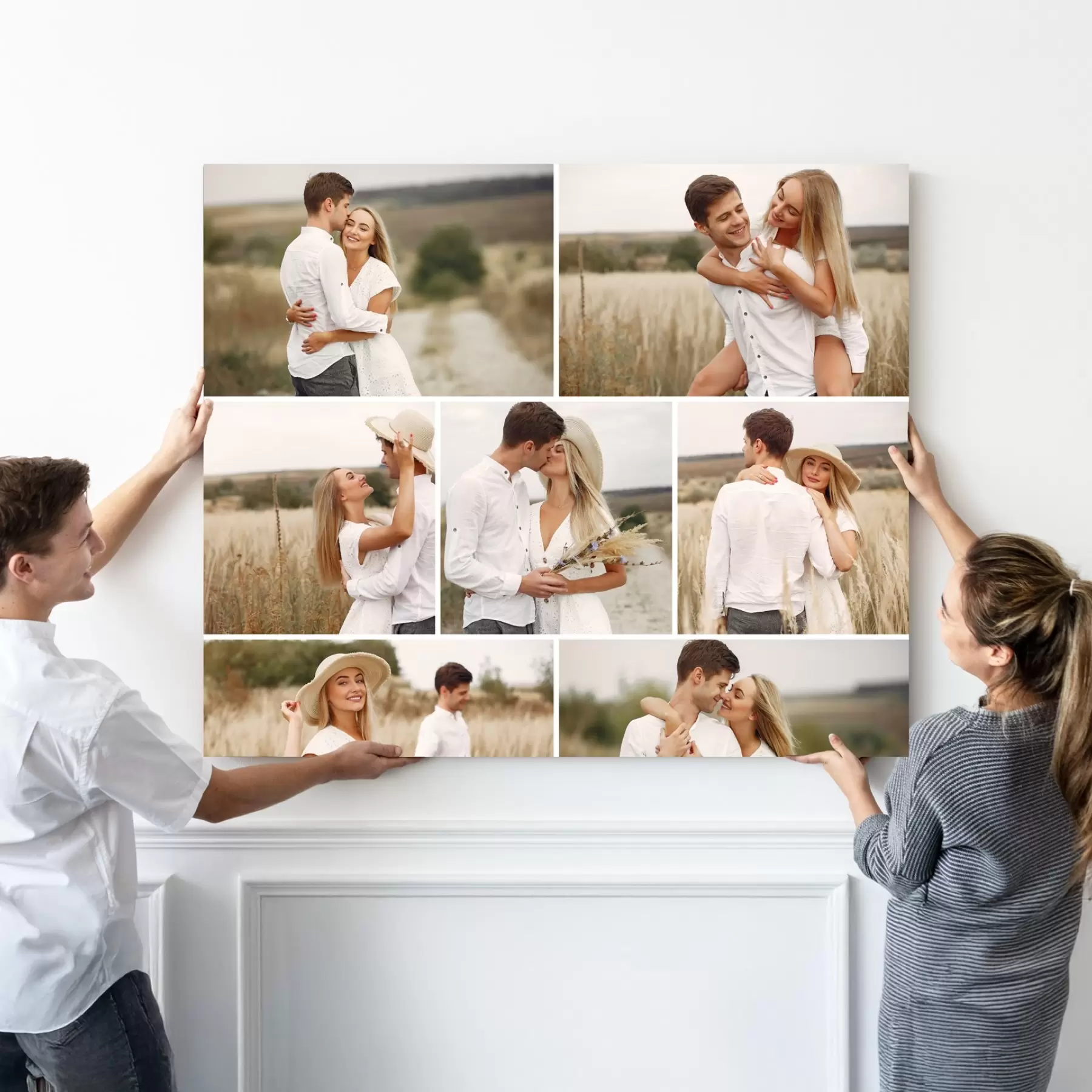Obraz Fotokoláž na plátno zamilovaného páru Č. s42800