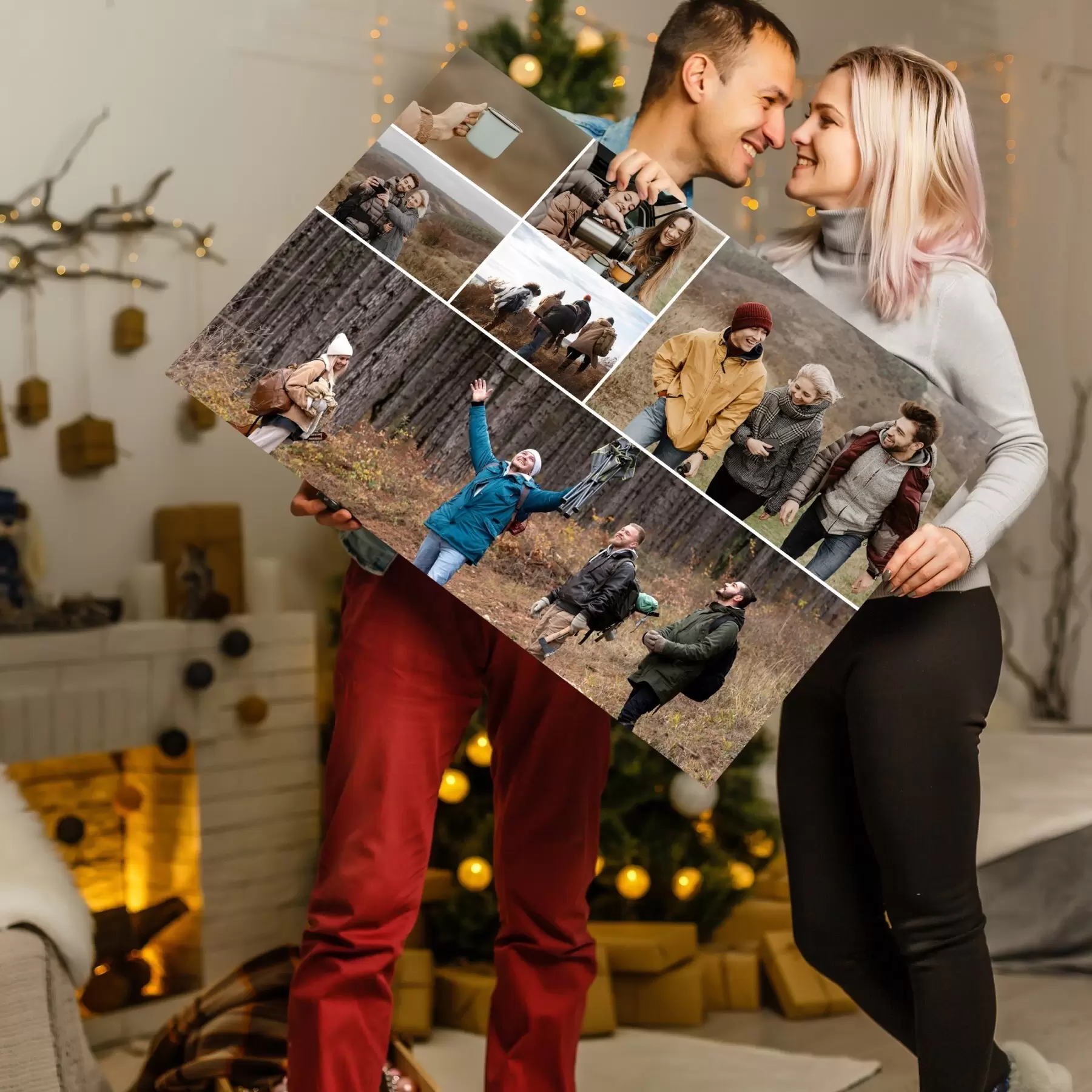 Obraz Unikátní fotokoláž na plátno z vašich fotografií Č. s42806