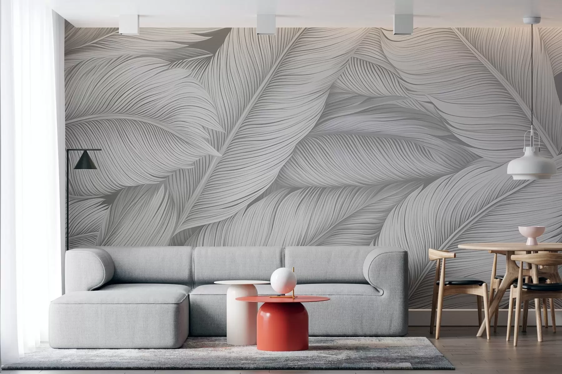 Fototapet Velké malované peří w02973