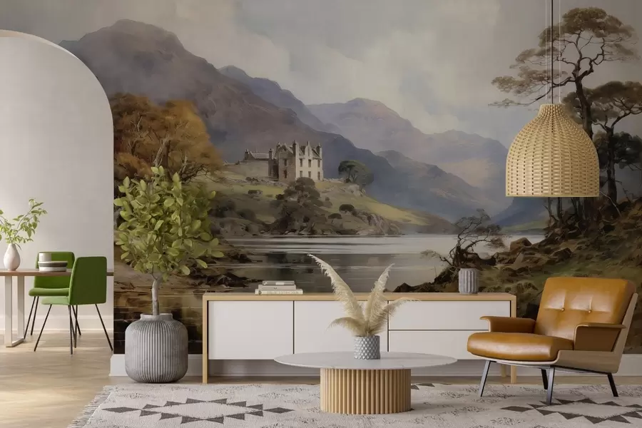 Fototapet Akvarelový pohled na hory w02975