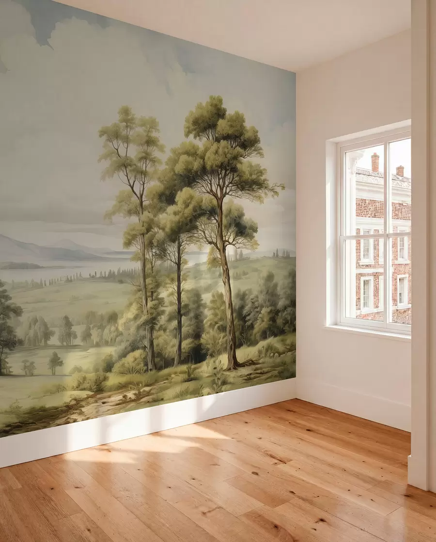 Fototapet Moderní akvarelová krajina w02978