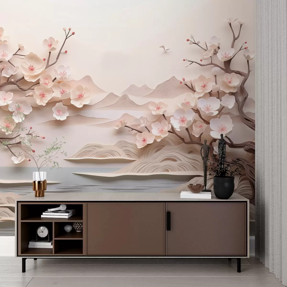 Fototapet Abstraktní sakura w02990