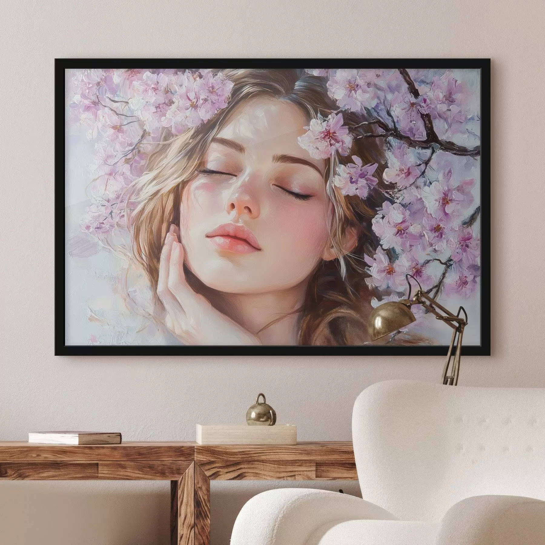 Obraz Dívka u kvetoucí větve Č. f42857