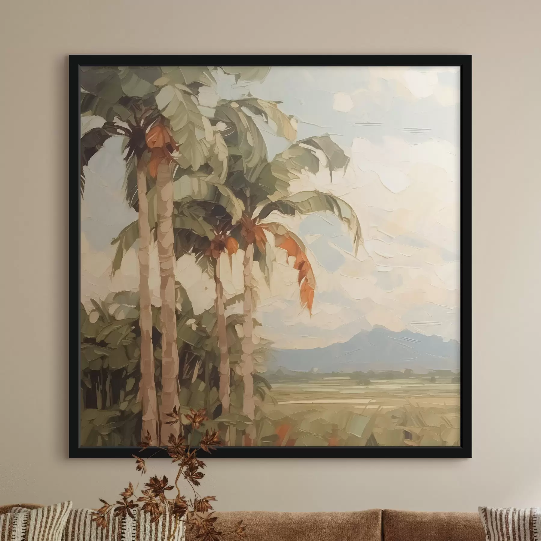 Obraz Malba imitující palmy Č. f42898