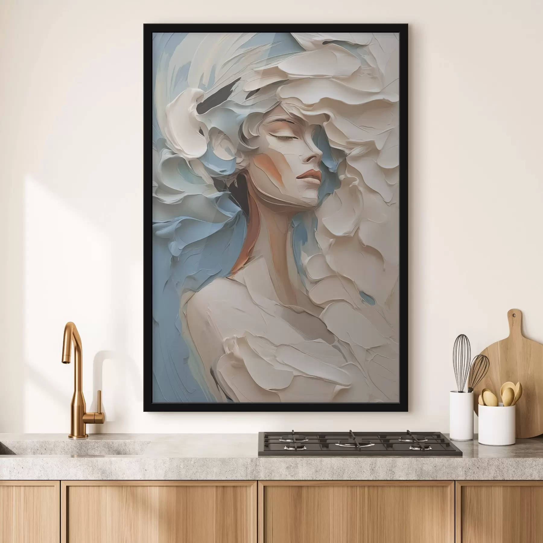 Fototapet Portrét dívky abstraktní imitace malby f42904