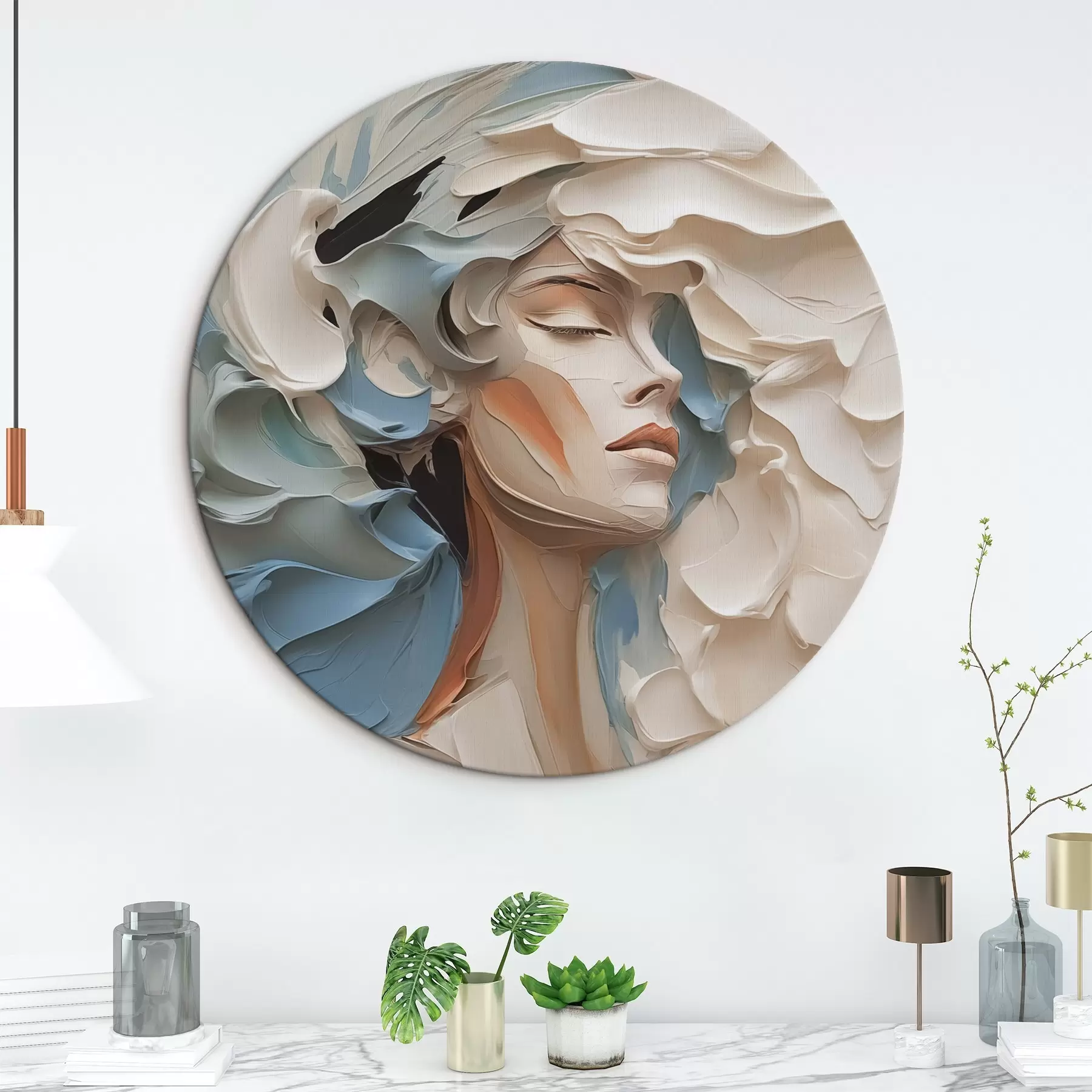 Obraz Portrét dívky abstraktní imitace malby Č. r42904