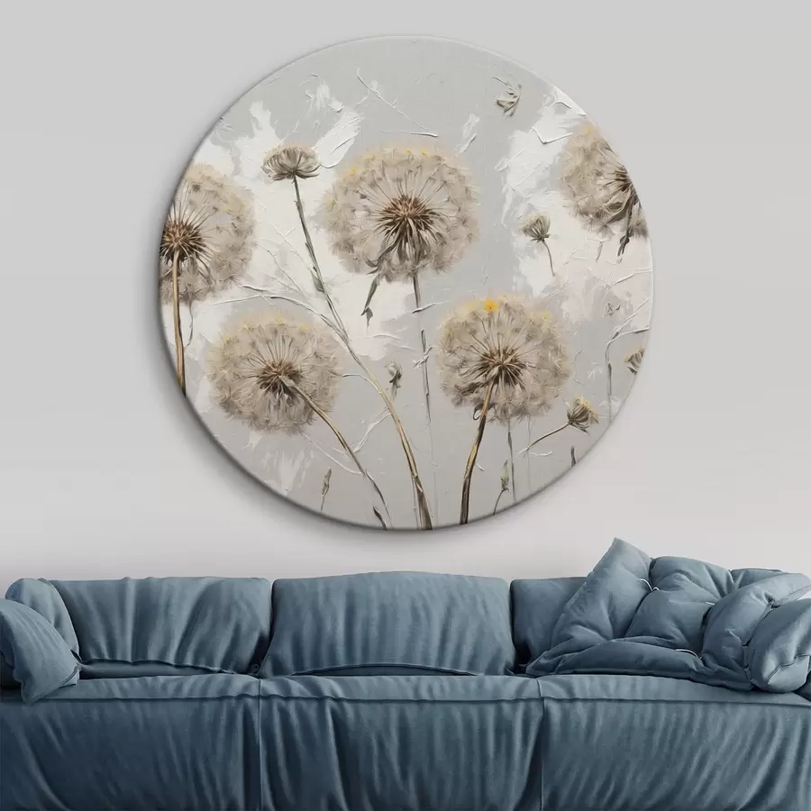 Fototapet Pampeliška ve stylu akrylové malby r42762