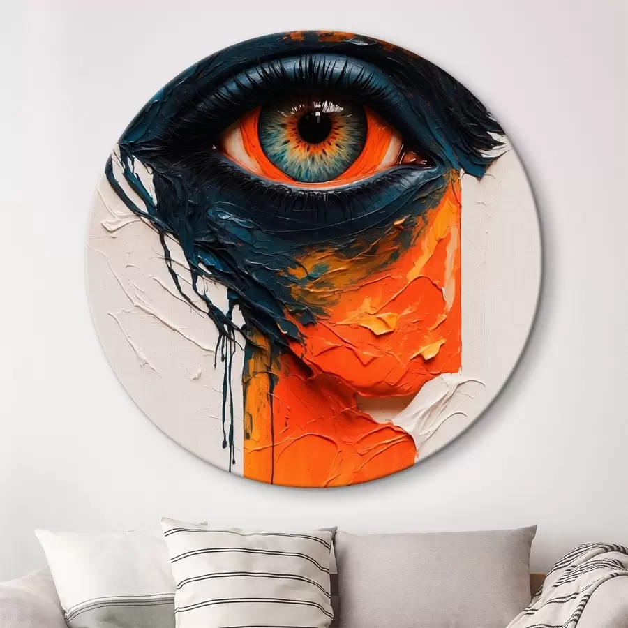 Obraz Ženské oko ve stylu olejomalby Č. r42763