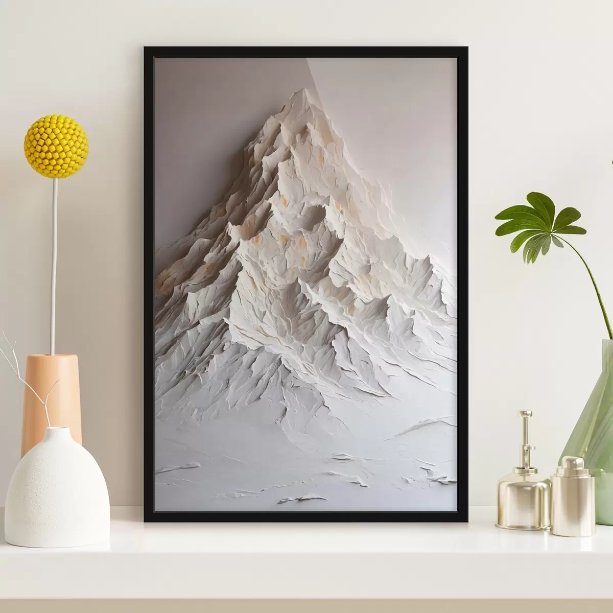 Poster Sněžná hora ve stylu olejomalby f42760