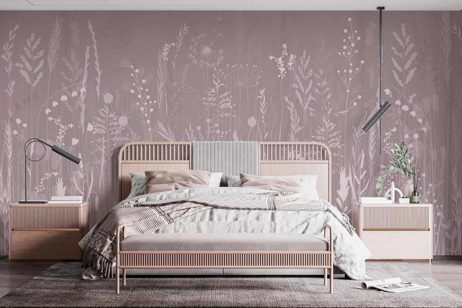 Fototapet Divoké květiny a rostliny w03143v4