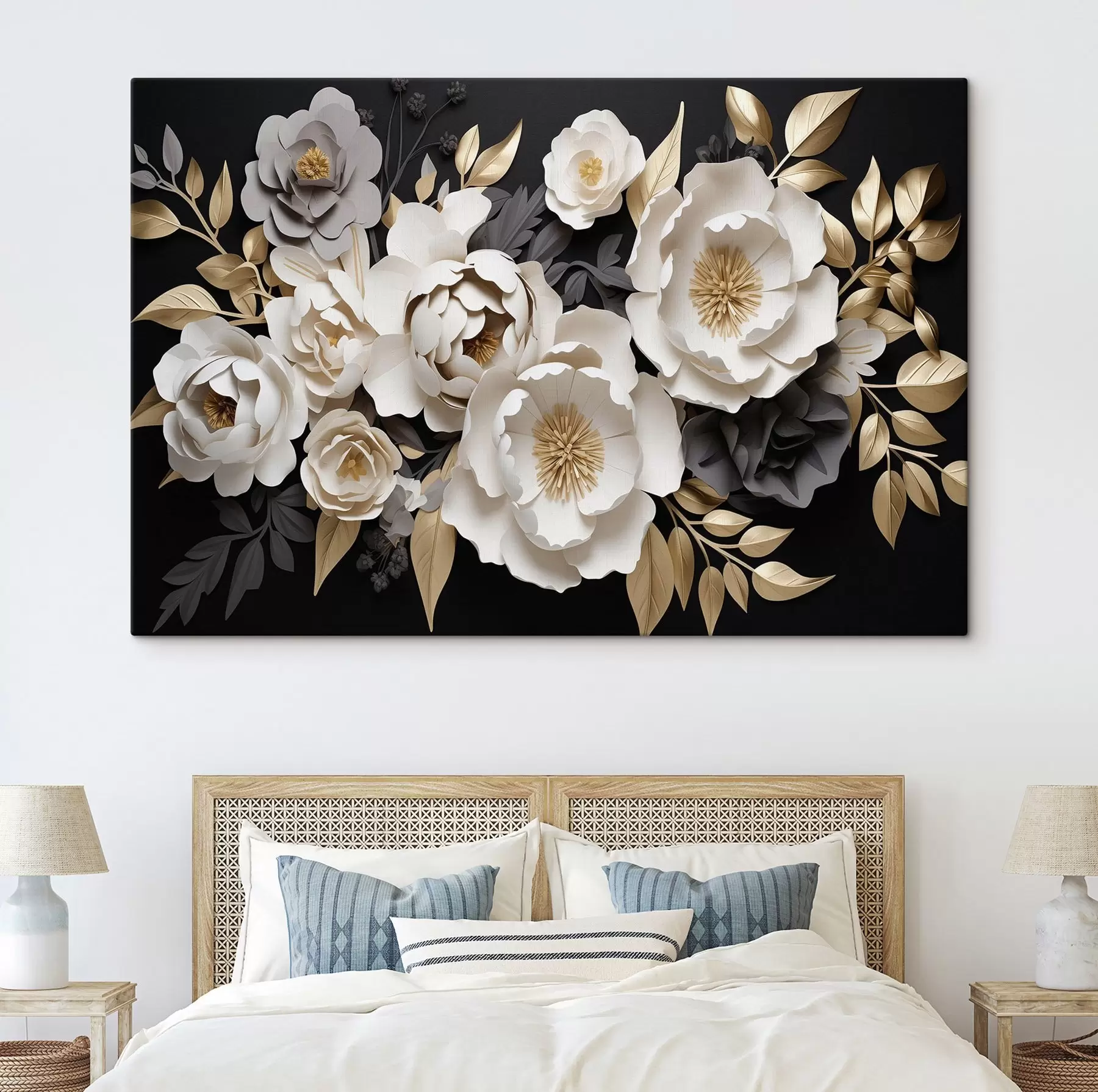 Fototapet Nádherné květiny na tmavém pozadí s42969