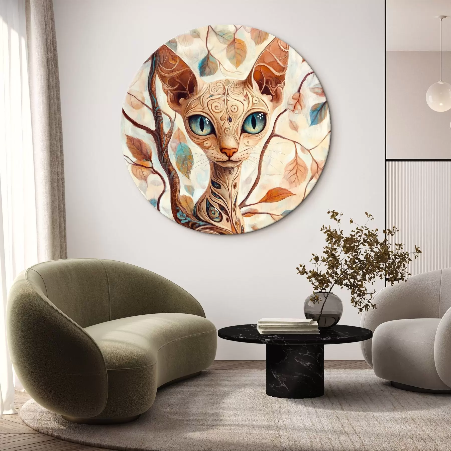 Obraz Koťátko a větve stromu Č. r42988