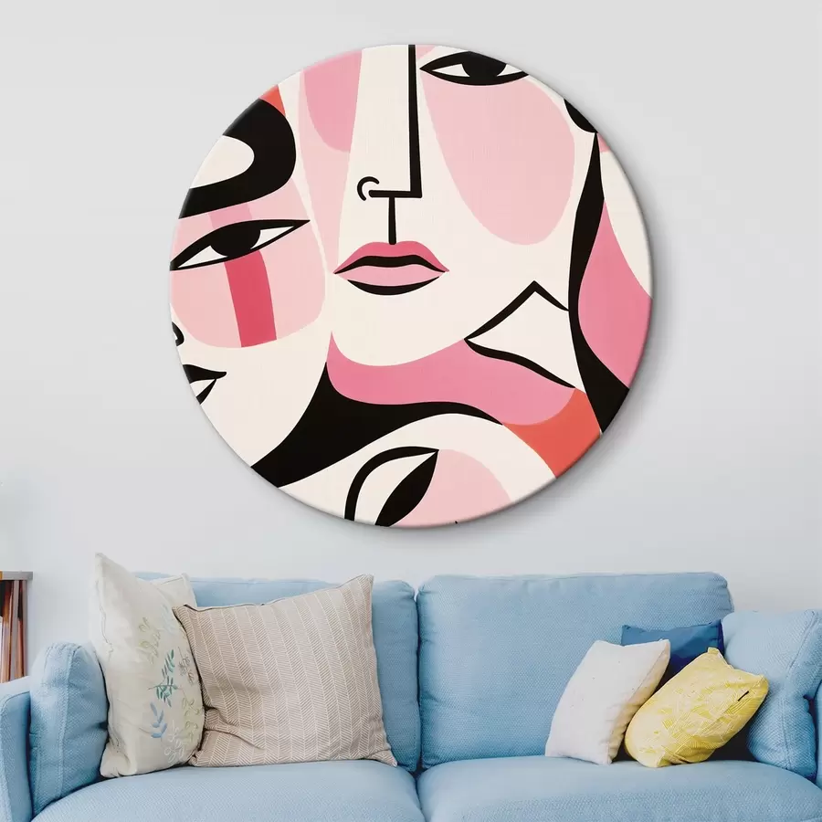 Obraz Abstraktní, Lidé, Tvář Č. r43031