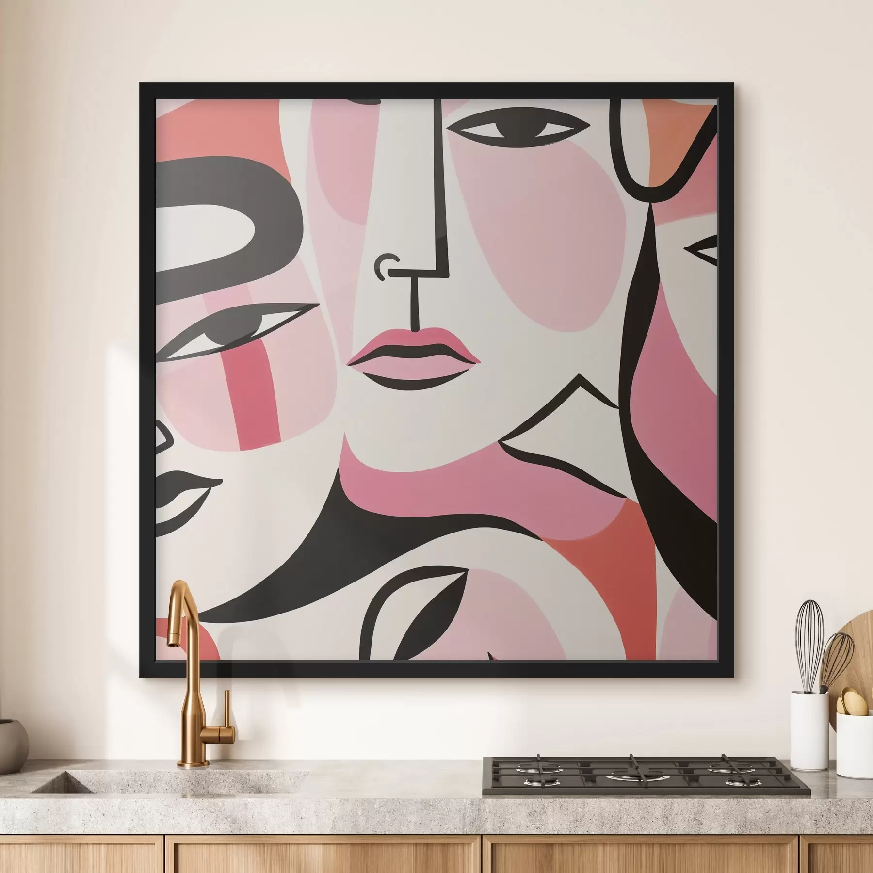 Fototapet Abstraktní, Lidé, Tvář f43031