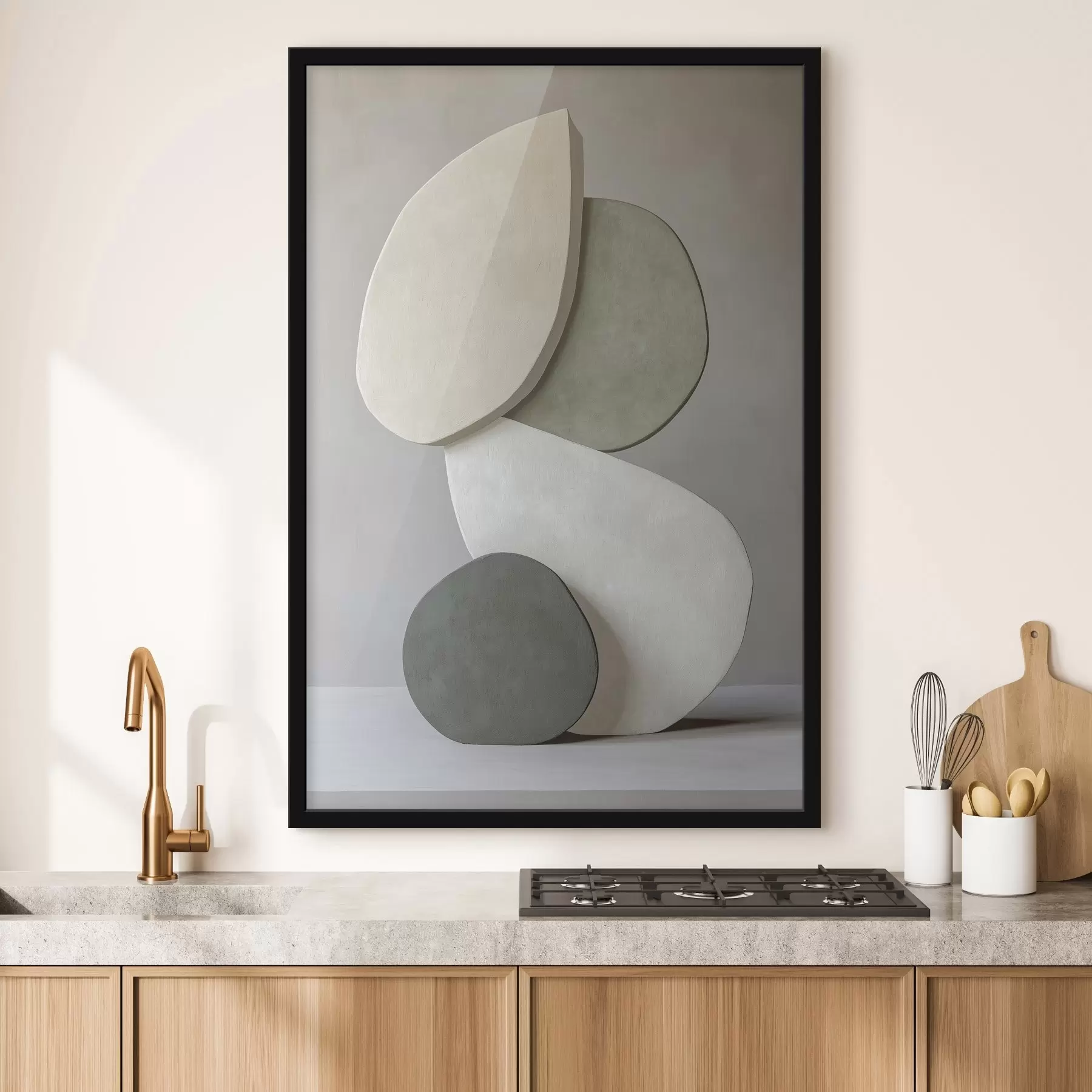 Fototapet Kompozice s kameny, realismus, pastelové barvy, přirozené osvětlení f43050