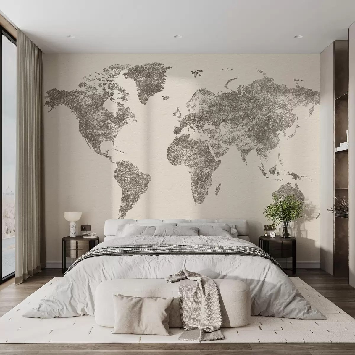 Fototapet Texturní mapa světa w03312v2