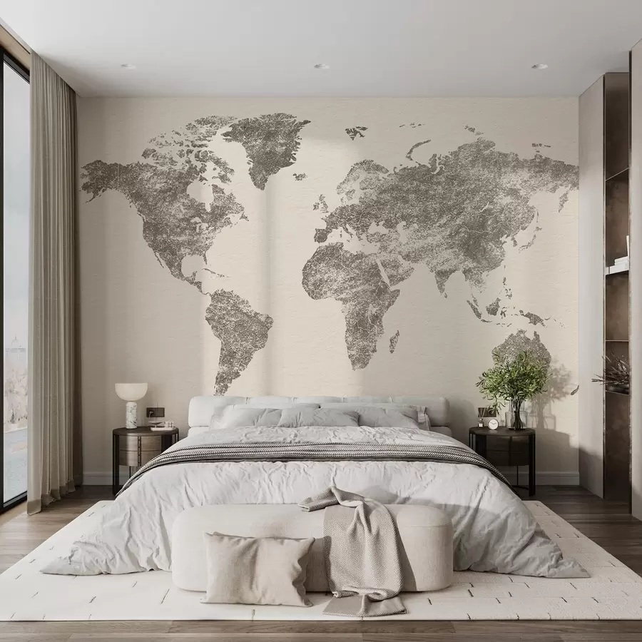 Fototapet Texturní mapa světa w03312v2