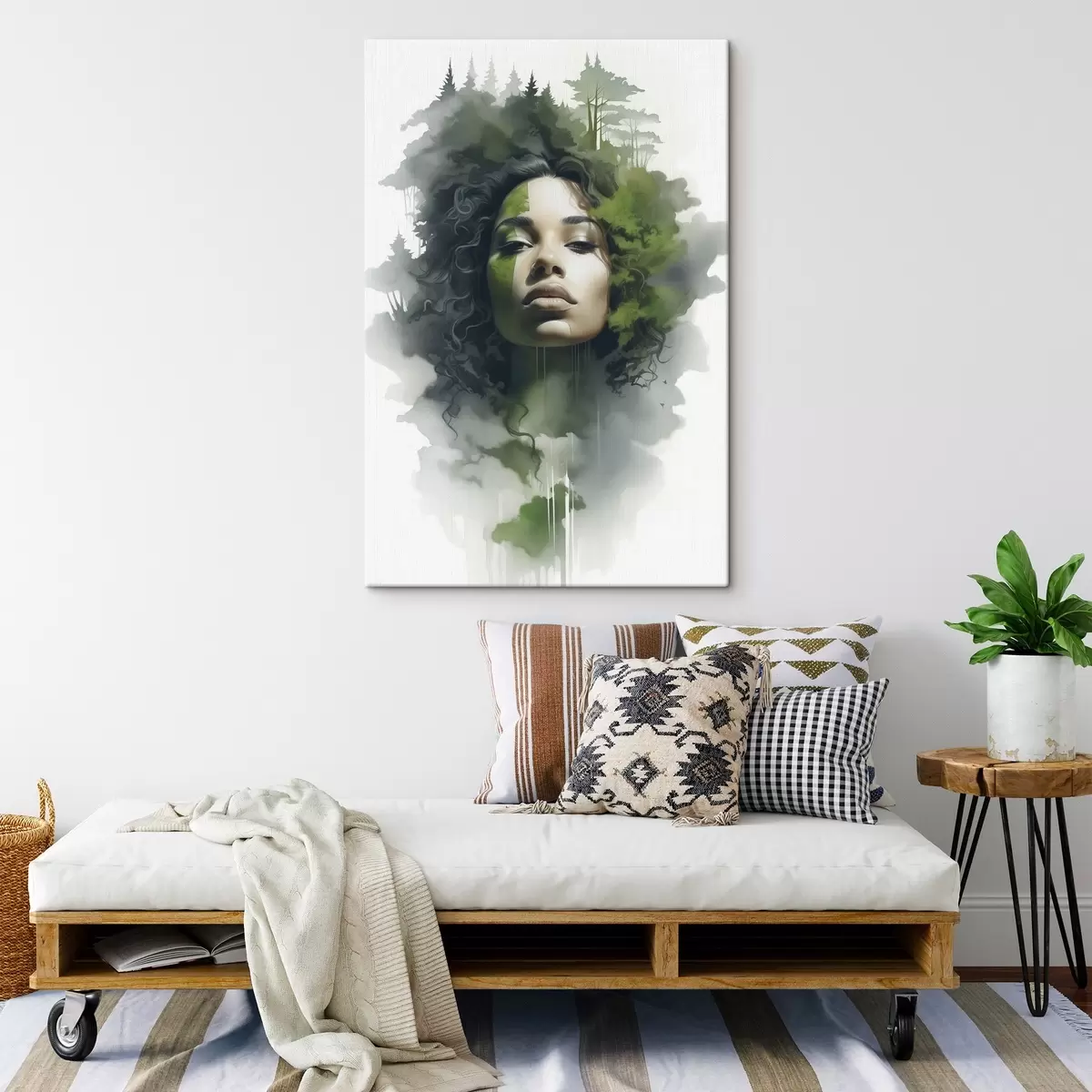 Obraz Lidé, abstraktní obraz lesa Č. s43260