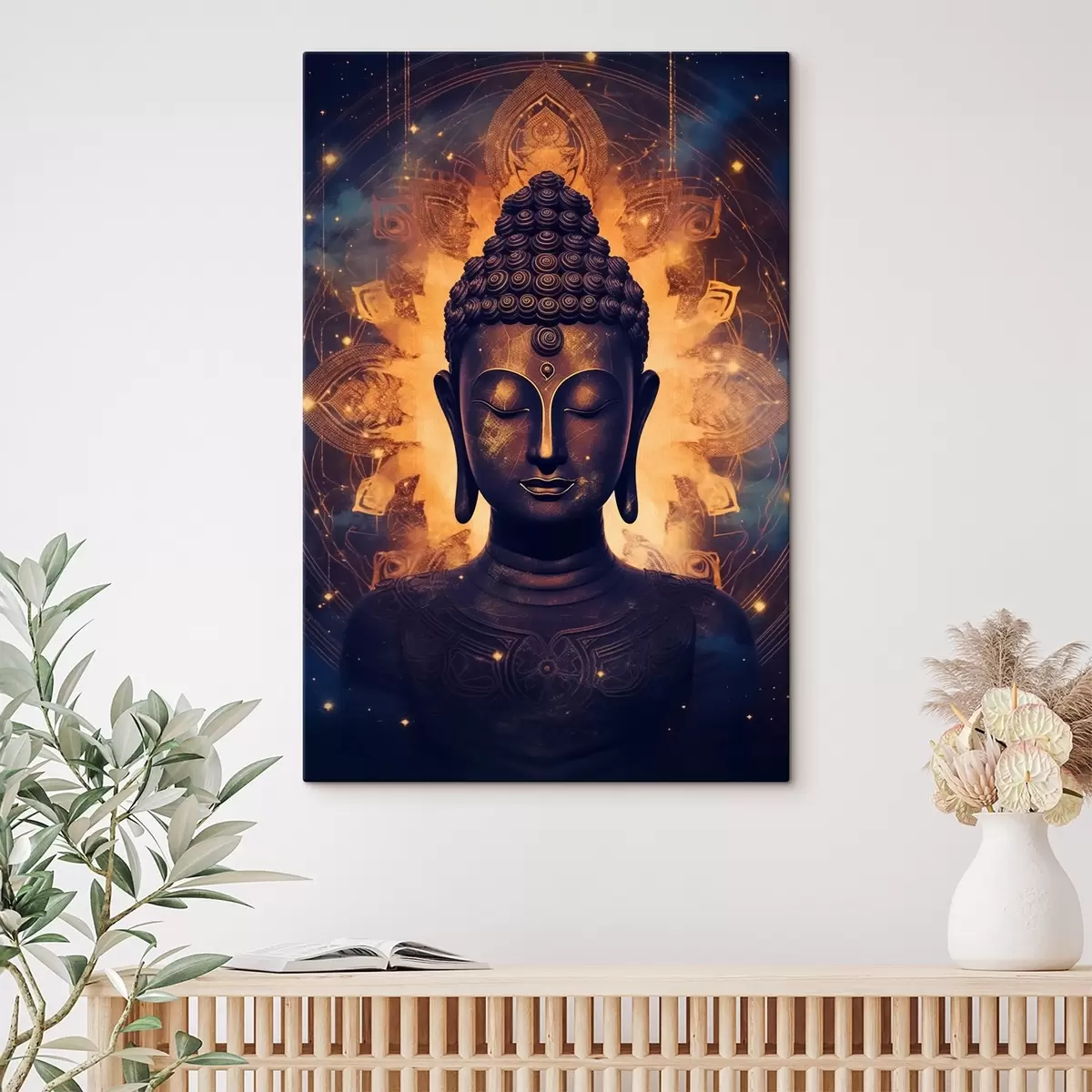 Obraz Buddha v záři energie Č. s43276