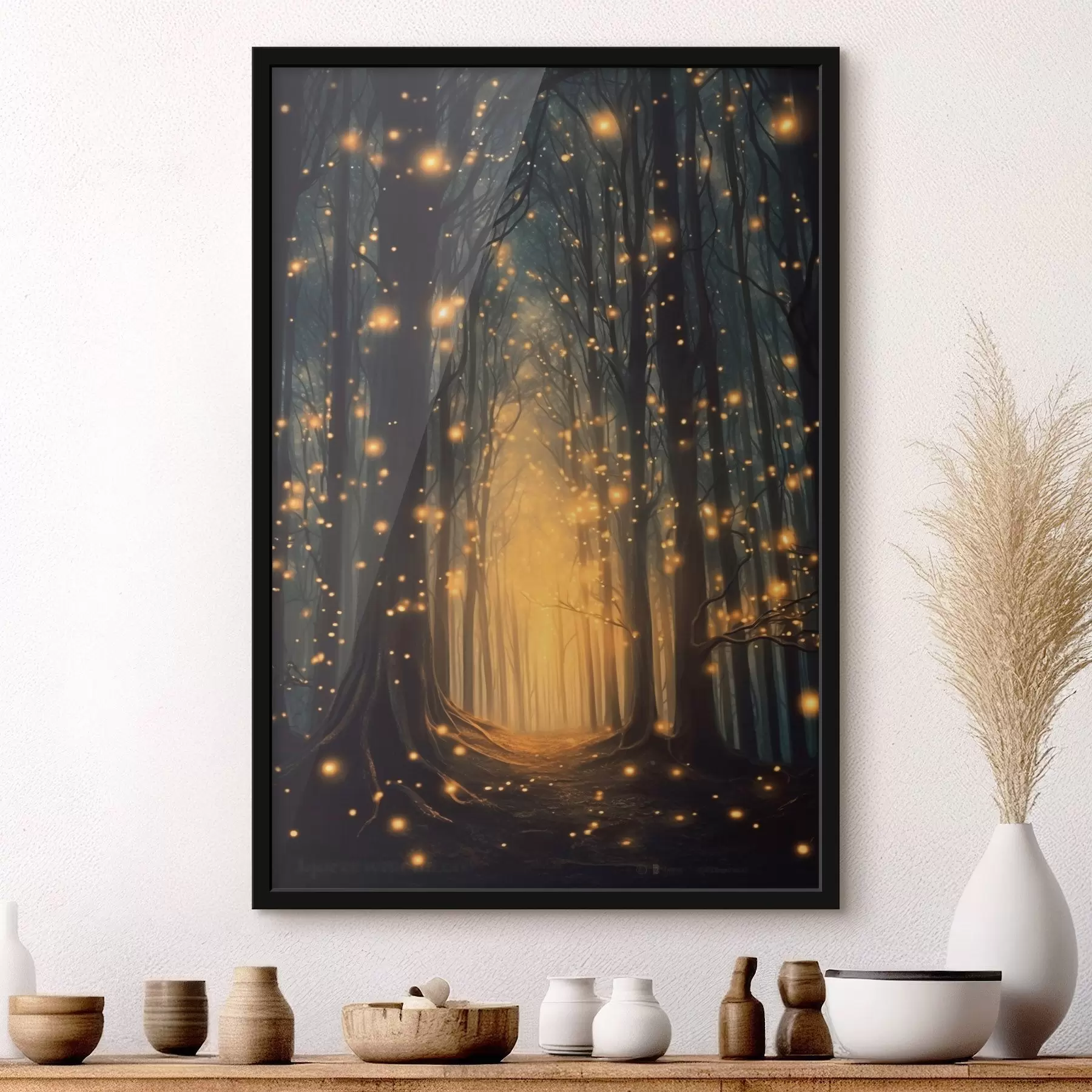 Obraz Kouzelný les se světluškami Č. f43272