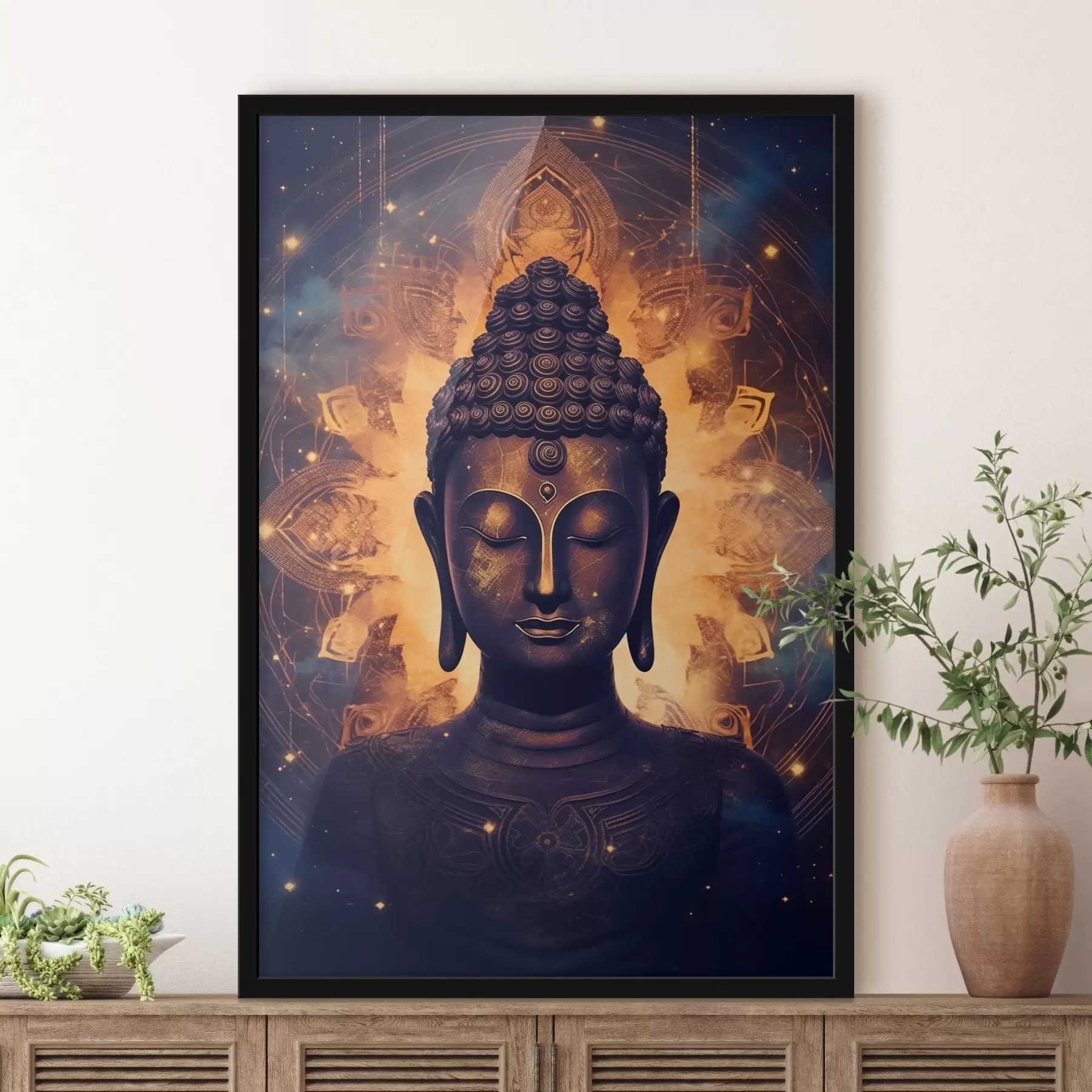 Obraz Buddha v záři energie Č. f43276