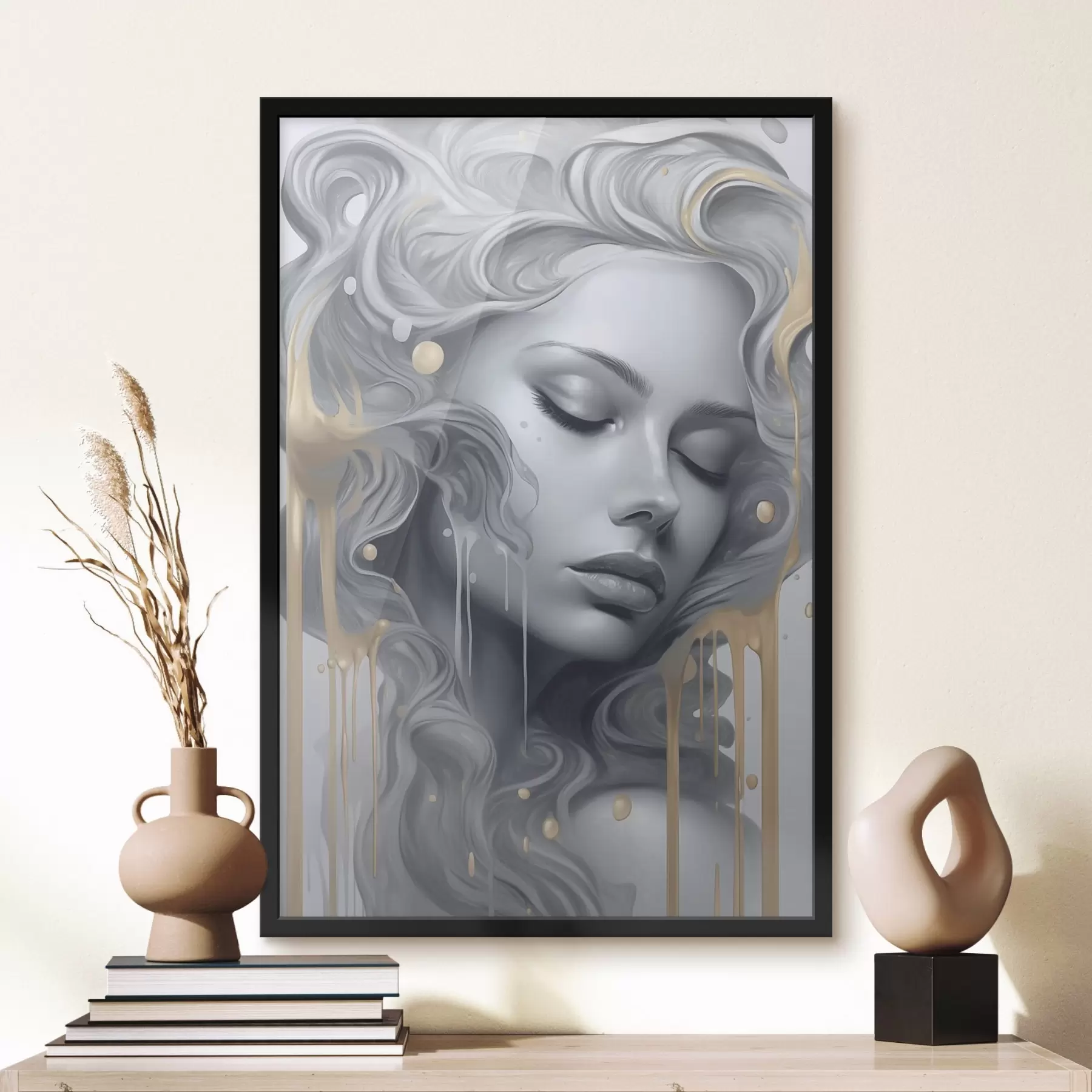 Fototapet Portrét s hladkými liniemi f43278