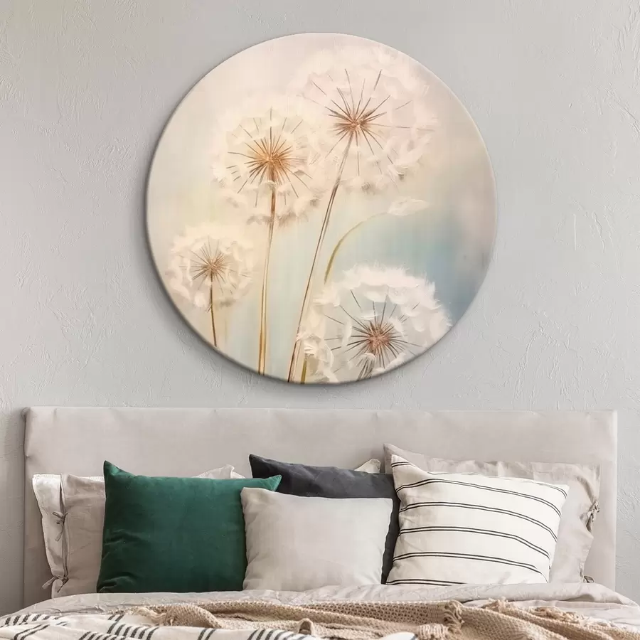 Obraz Jemné pampelišky na pastelovém pozadí Č. r43279