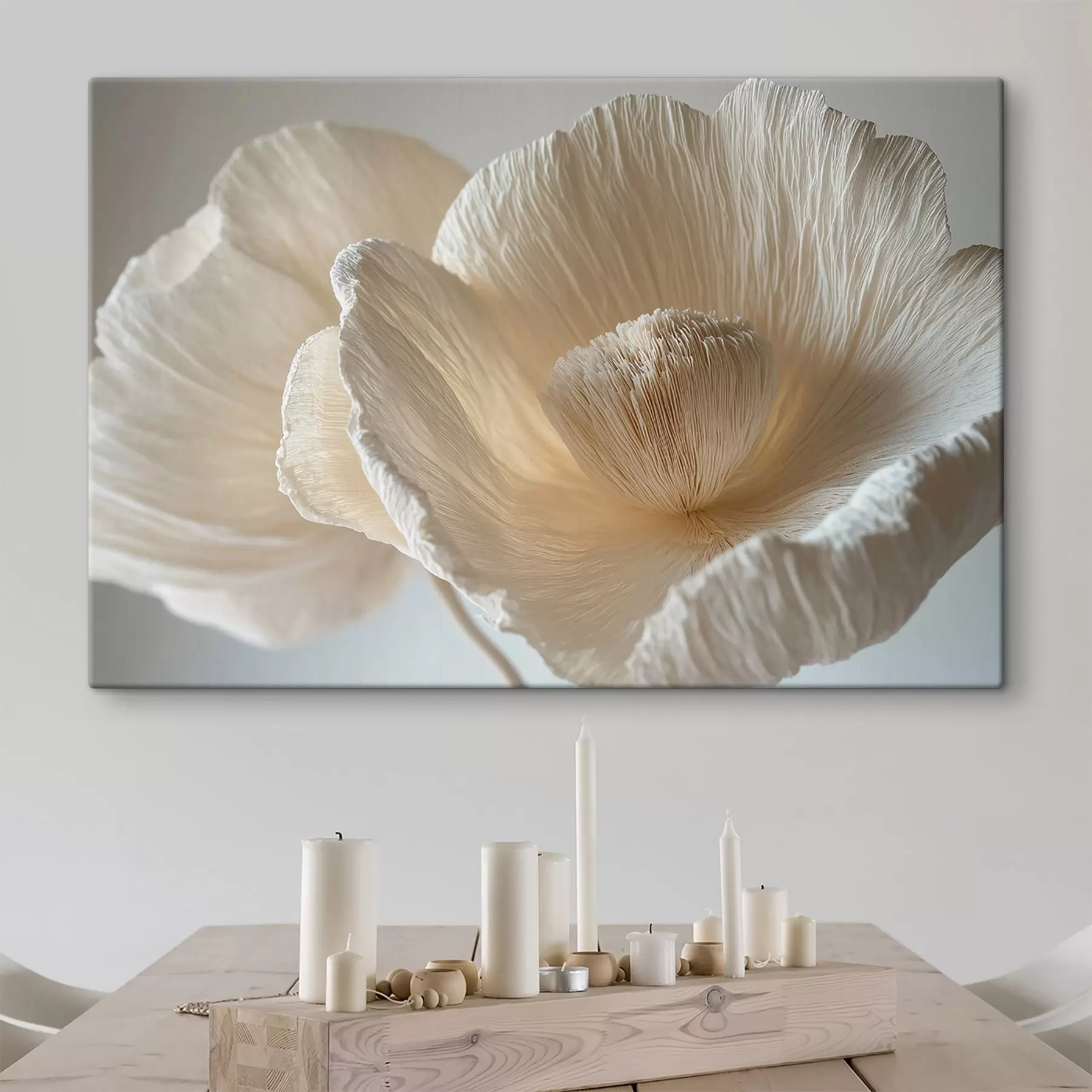 Fototapet Velký béžový květ s43332