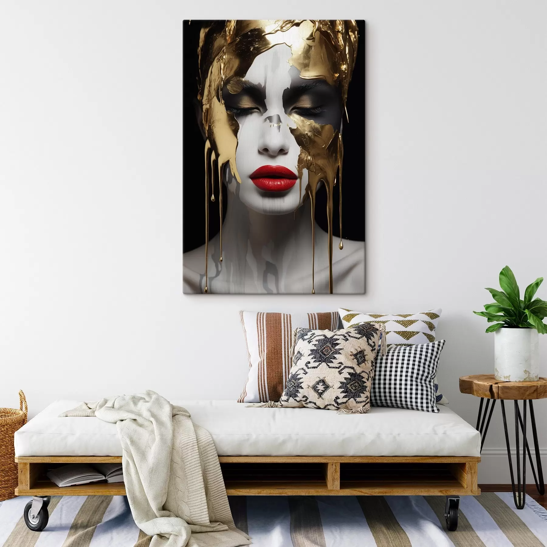 Obraz Lidé, dívka s červenými rty Č. s43336