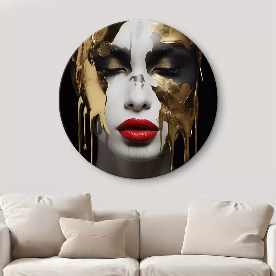 Obraz Lidé, dívka s červenými rty Č. r43336