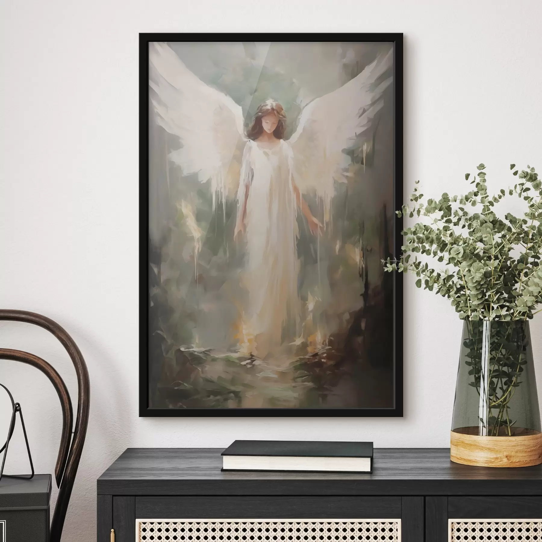 Fototapet Abstraktní malba imitující anděla f43353