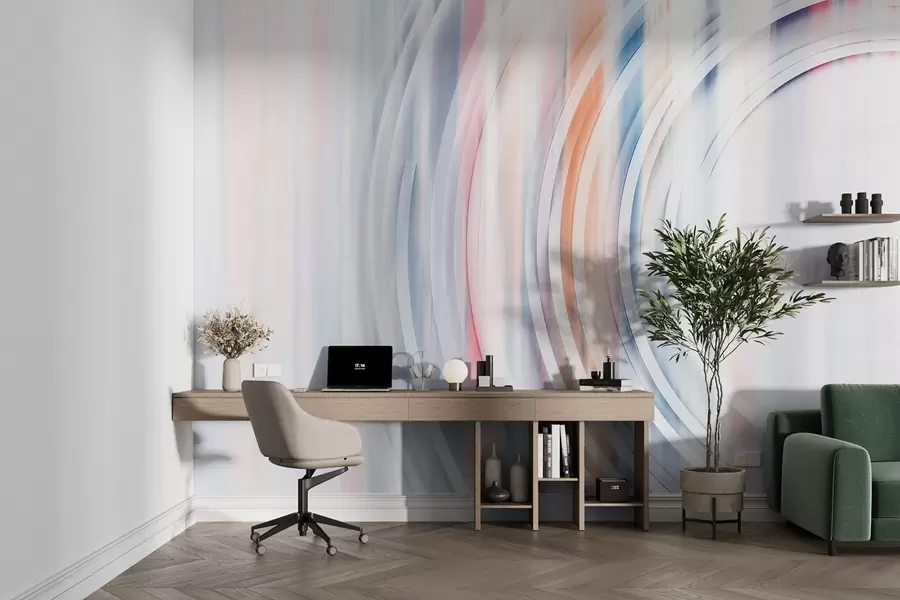 Fototapet Abstraktní chaotické kruhy w08929v1