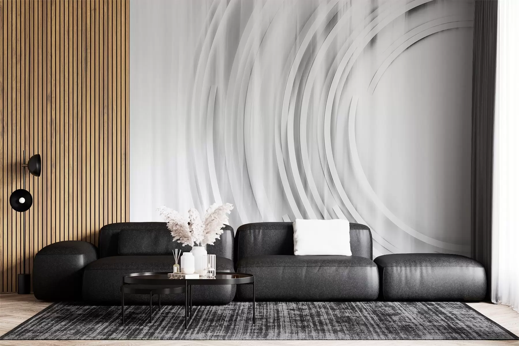 Fototapet Abstraktní chaotické kruhy w08929v2