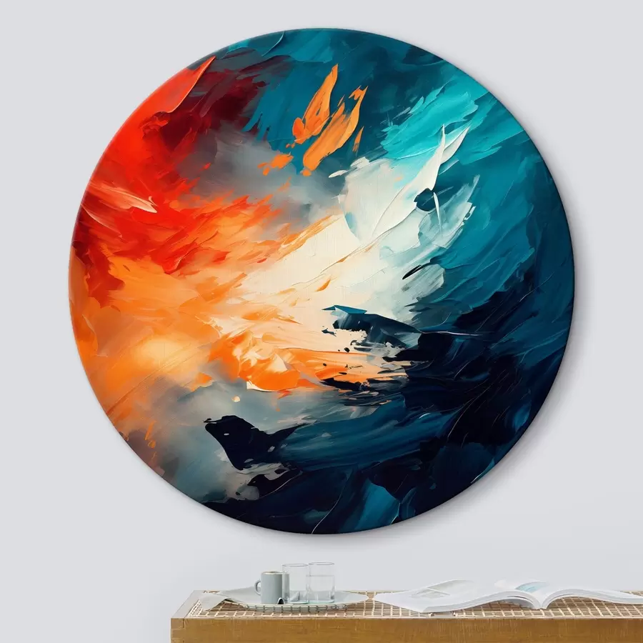 Obraz Abstraktní malba velkými expresivními tahy štětce Č. r43363