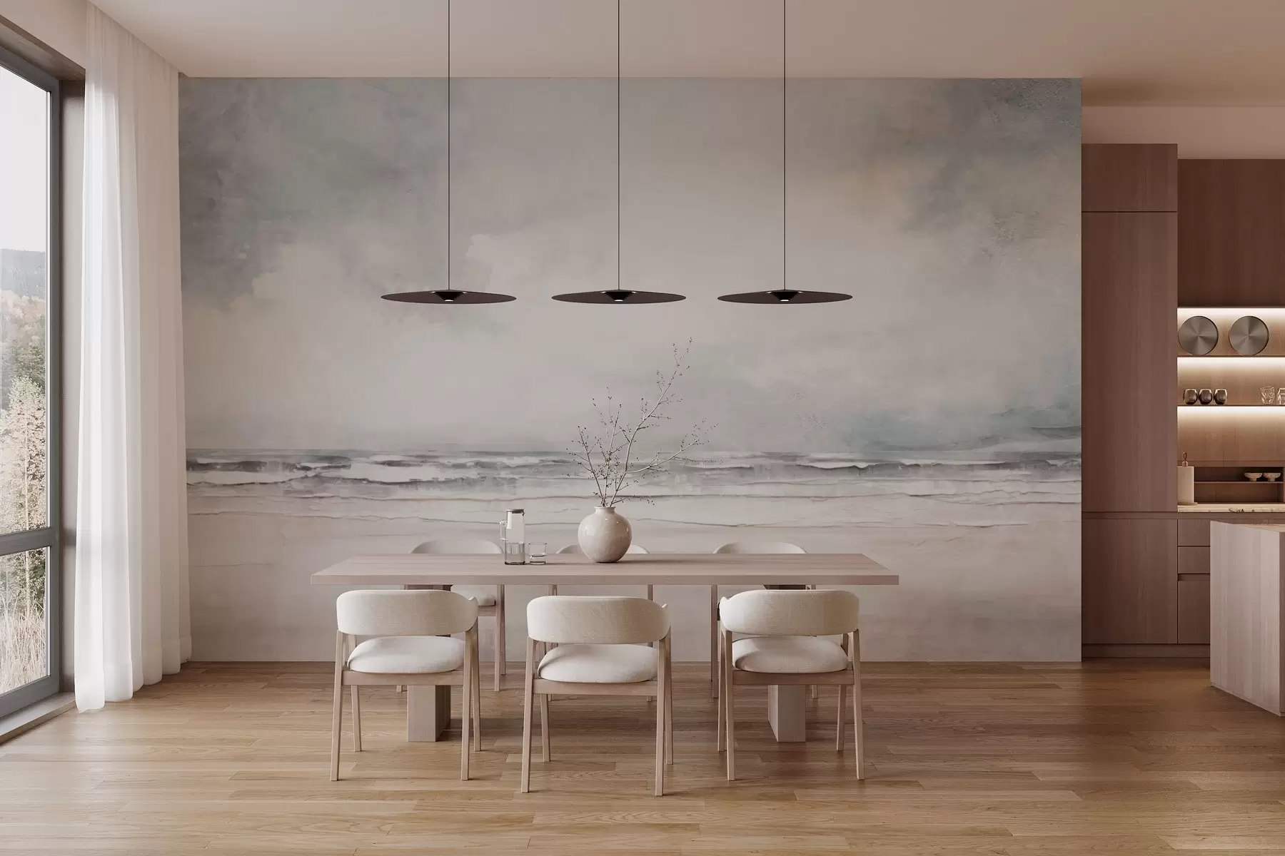 Fototapet Abstraktní horizont oblohy a moře w03441