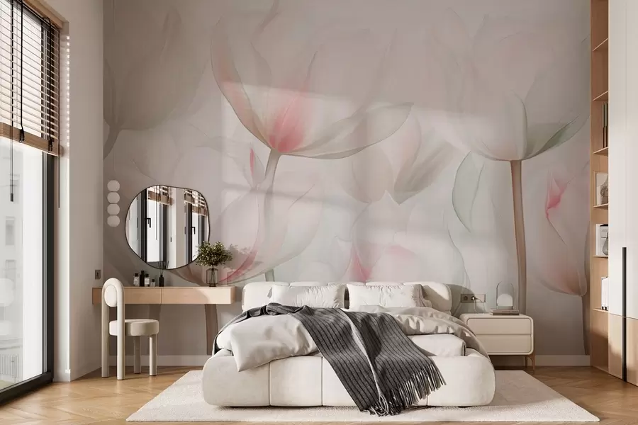 Fototapet Jemné tulipány v pastelových barvách w03442v1