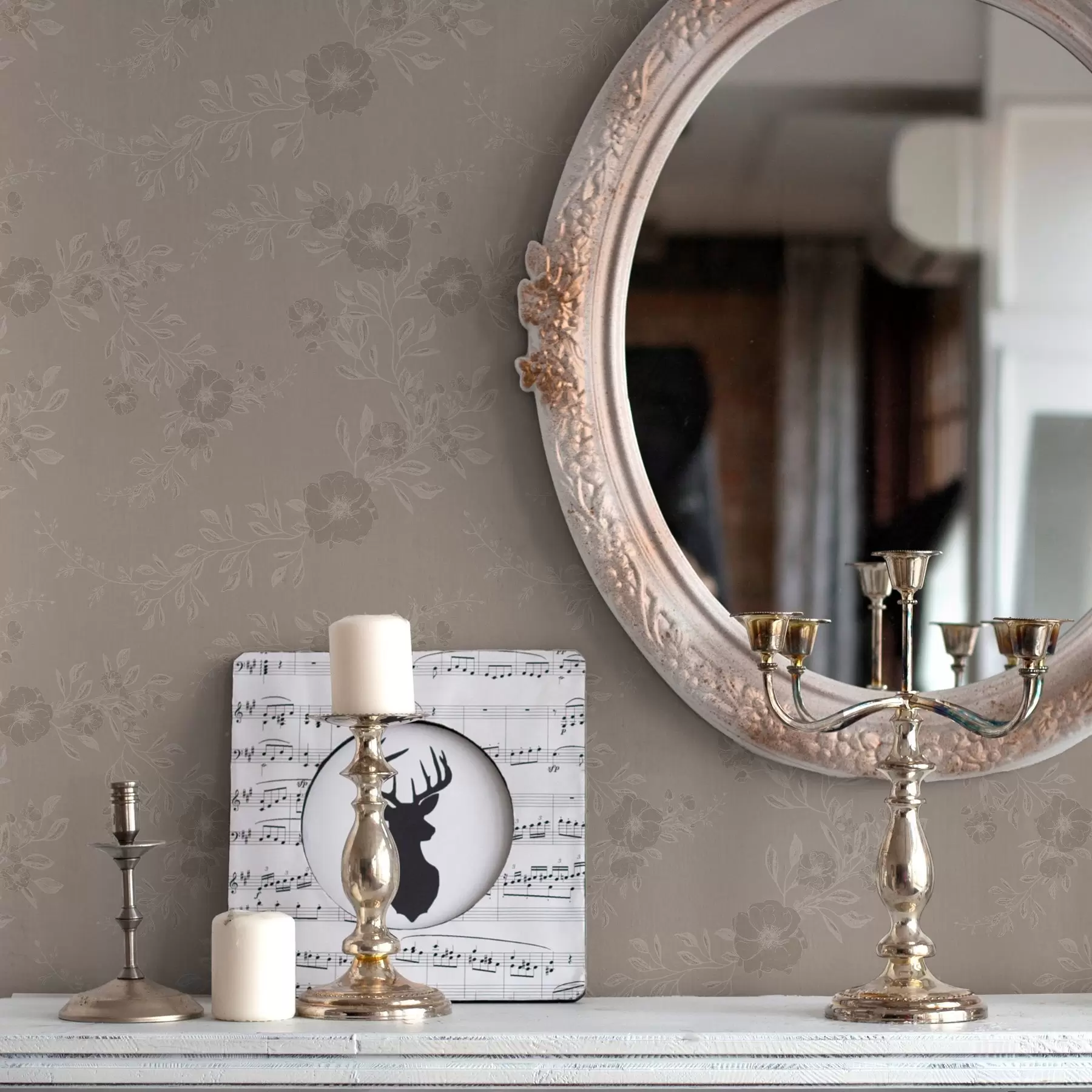 Fototapet Květy se světlými listy a00006