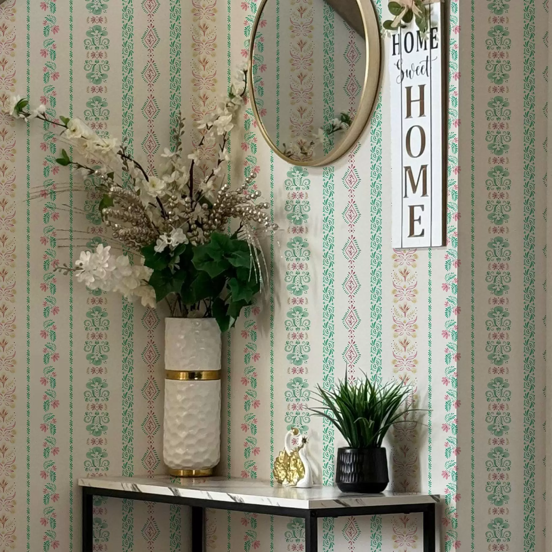 Fototapet Jemný geometrický ornament ve stylu akvarelu a00034