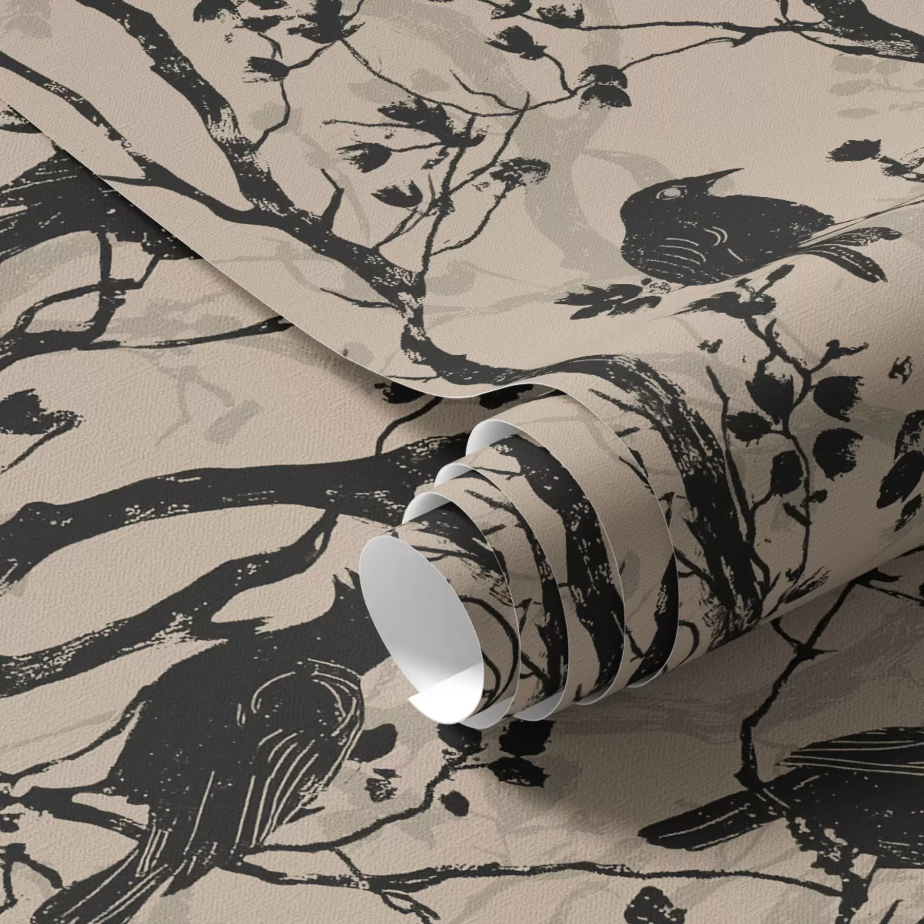 Fototapet Vrány na větvích a00082