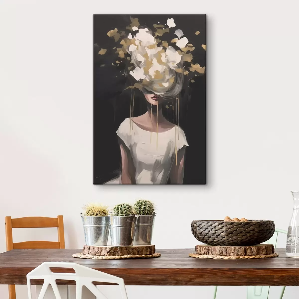 Obraz Abstraktní obraz ženské siluety Č. s43418