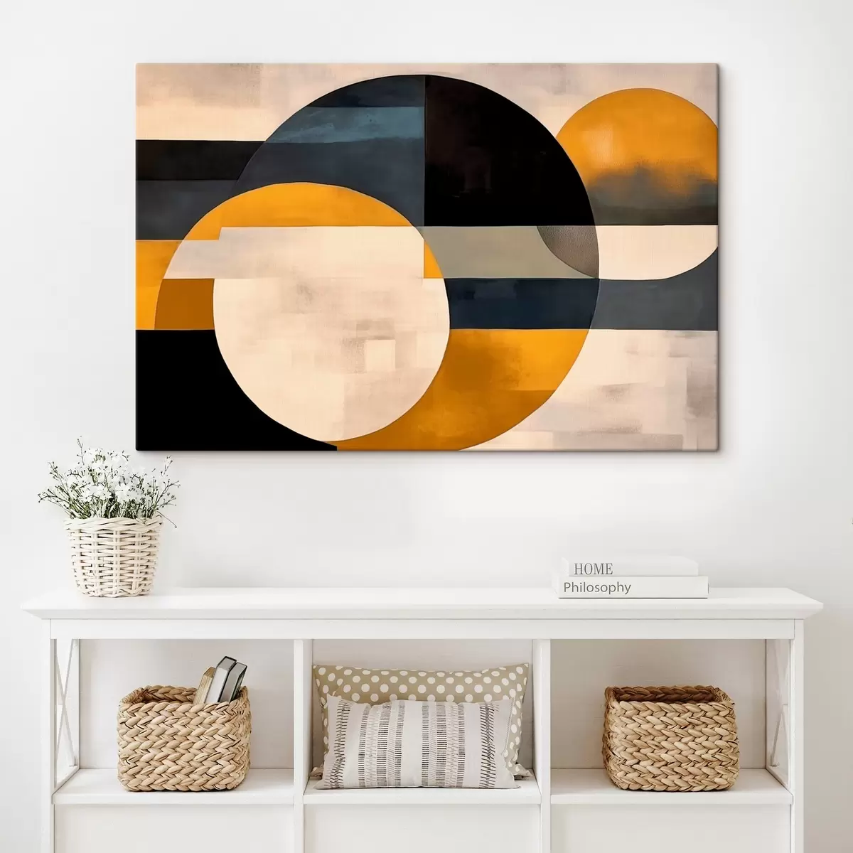 Obraz Geometrická kompozice v minimalistickém stylu Č. s43419