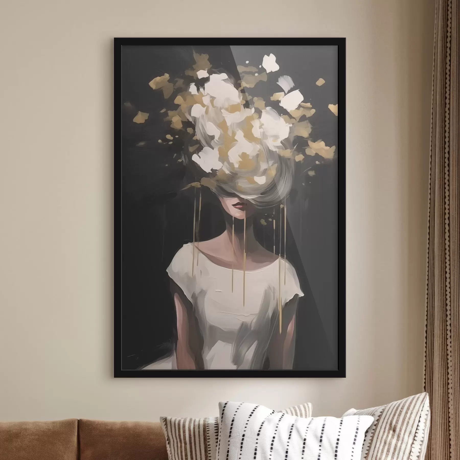 Obraz Abstraktní obraz ženské siluety Č. f43418