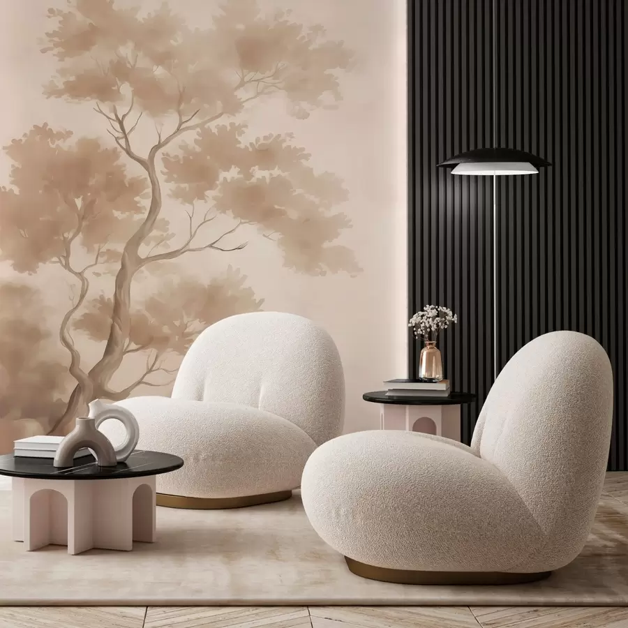 Fototapet Strom imitující rozmazaný akvarel w03471