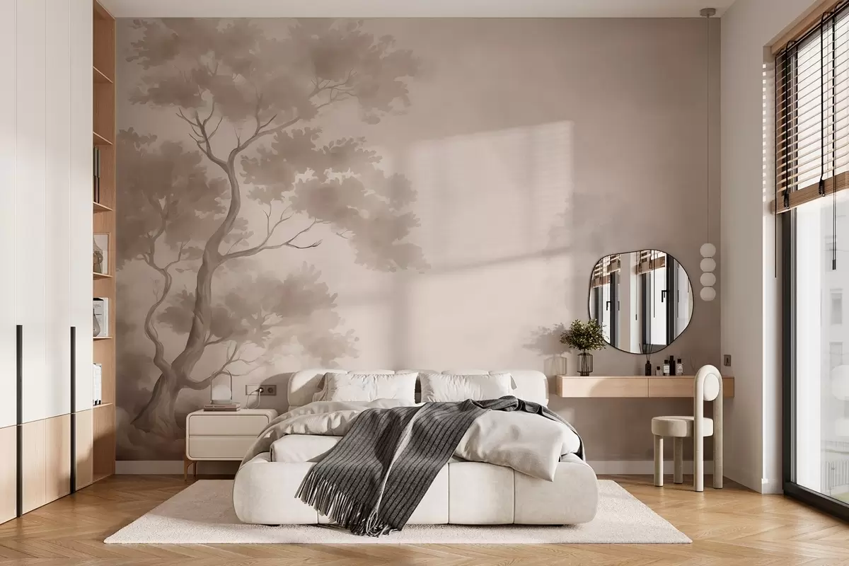 Fototapet Strom imitace akvarelu rozmazaný  w03471v1