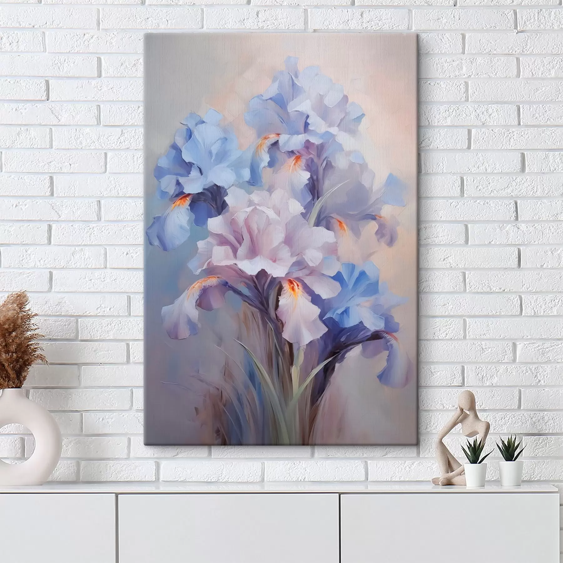 Obraz Irisy imitující malbu Č. s43431